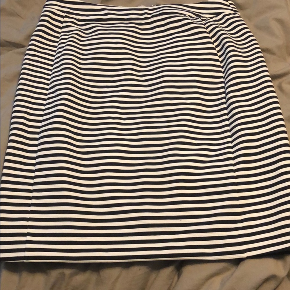 Black and White striped skirt